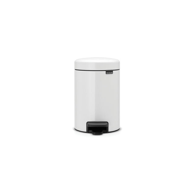 Poubelle de cuisine manuelle BRABANTIA Newlcon 3L White A pedale