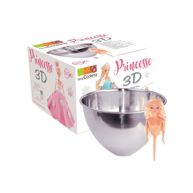 Kit Pâtisserie SCRAPCOOKING Kit moule inox dome + buste princes