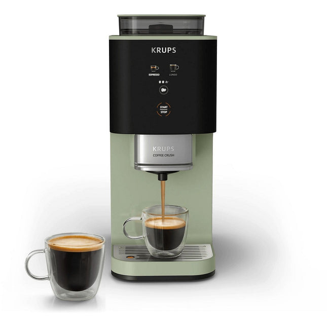 Expresso Broyeur KRUPS Coffee Crush, Machine à café à grains, ultra compacte SA401LE0