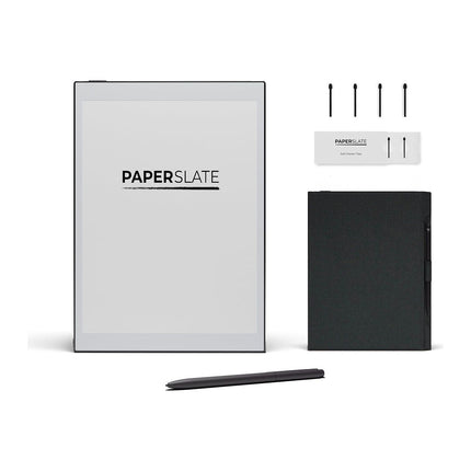 Bloc-notes numérique PAPERSLATE Pack + Couverture Grise + 4 Mines