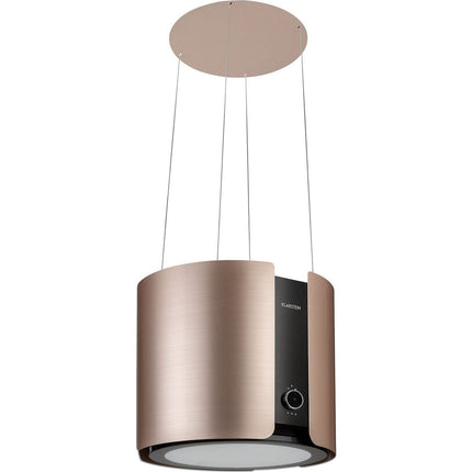 Hotte décorative îlot KLARSTEIN Skyfall îlot Ø 45 cm 402 m³/h LED noir
