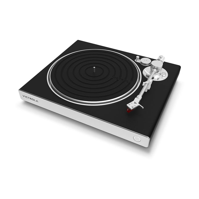 Platine vinyle VICTROLA ORTOFON 2M RED NOIR FACADE GRISE