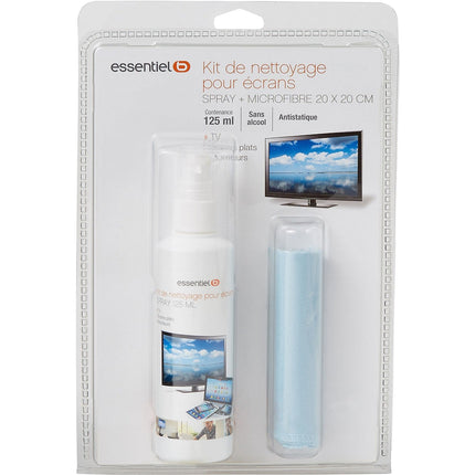 Kit de nettoyage ESSENTIELB spray 125ml+micro fibre 20x20cm