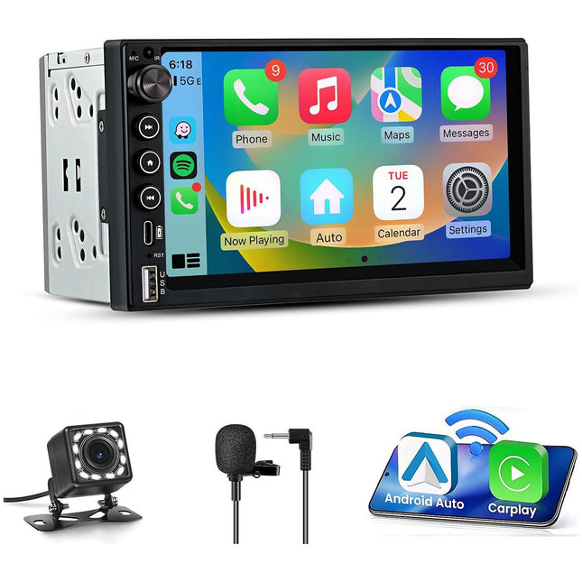 Autoradio connecté JUNSUN 7" GPS KAM Avec écran Carplay