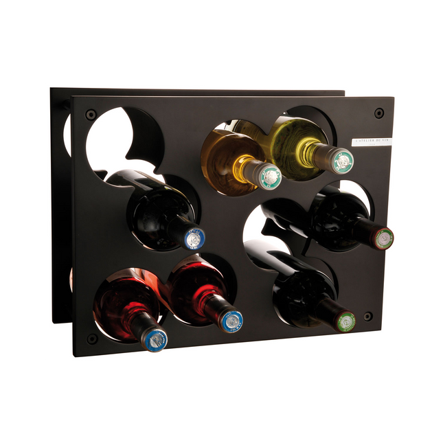 Range bouteille L'ATELIER DU VIN City rack bois noir