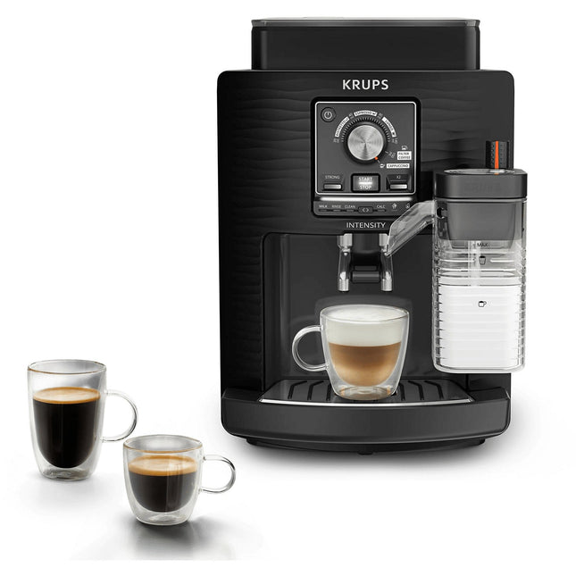 Expresso Broyeur KRUPS Intensity Lait, Machine espresso automatique, 5 boissons EA5028E0