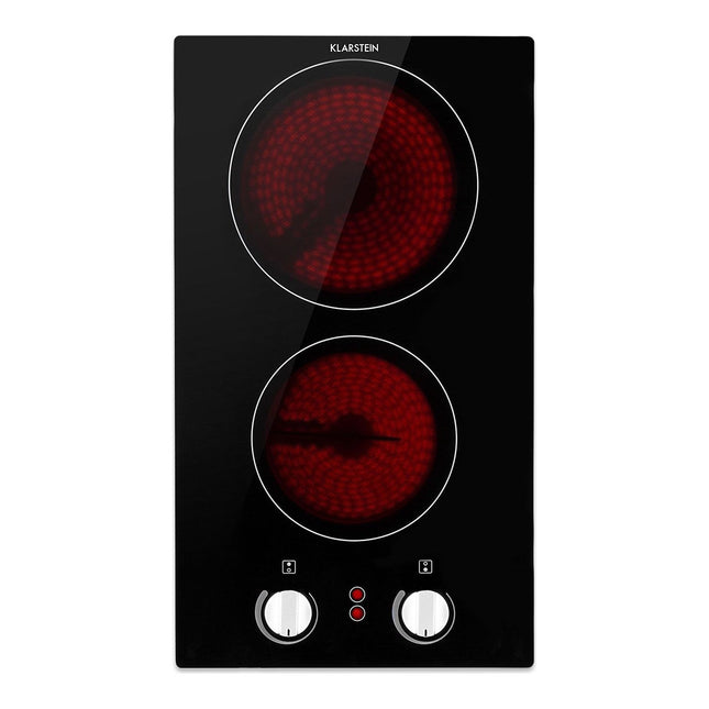 Domino vitrocéramique KLARSTEIN EasyCook Domino 2 feux 3000 W noire