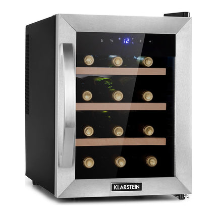 Cave à vin de service KLARSTEIN Reserva 12 Uno - Inox