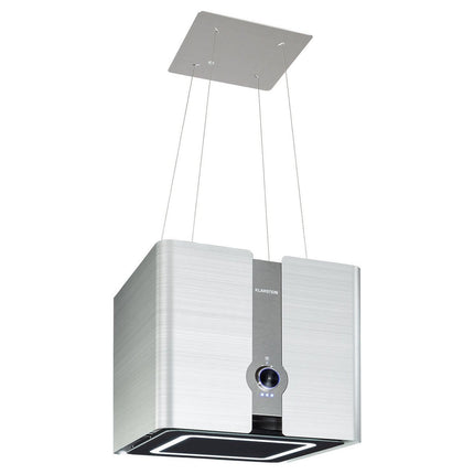 Hotte décorative îlot KLARSTEIN Futurelight îlot 420 m³/h LED Wifi inox