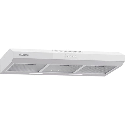 Hotte casquette KLARSTEIN Contempo 90cm encastrée 200m³/h blanc