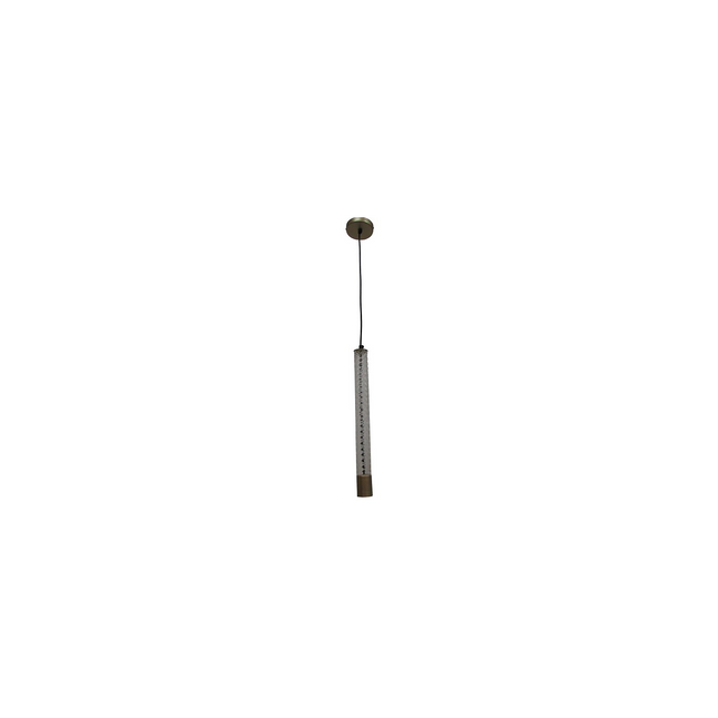 Suspension luminaire PRESENT TIME Tube métal gris shine SUSP-SHINE00