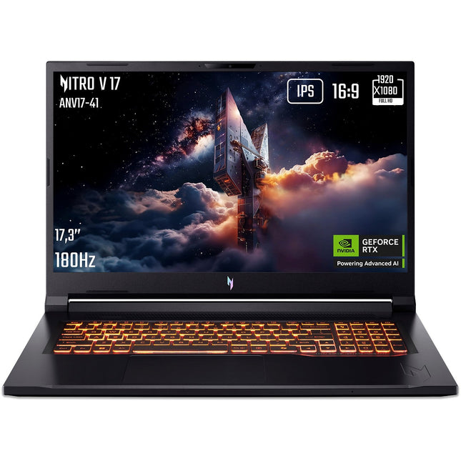 PC Gamer ACER Nitro V 17,3" FHD 144Hz AMD Ryzen 7 260 Nvidia GeForce RTX 5060 32 Go RAM DDR5 1 To