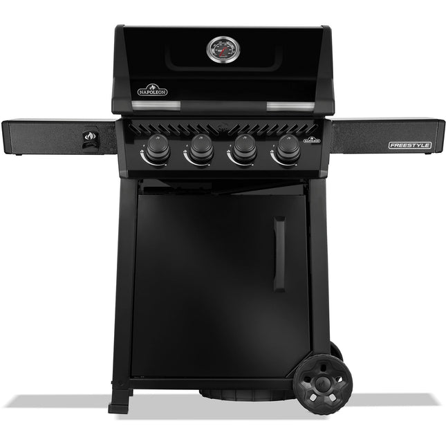 Barbecue gaz NAPOLEON Freestyle 425 Noir, sur chariot,4 brûleurs, surface de cuisson 60 x 45 cm