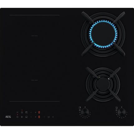 Plaque mixte induction gaz AEG HDB64623NB