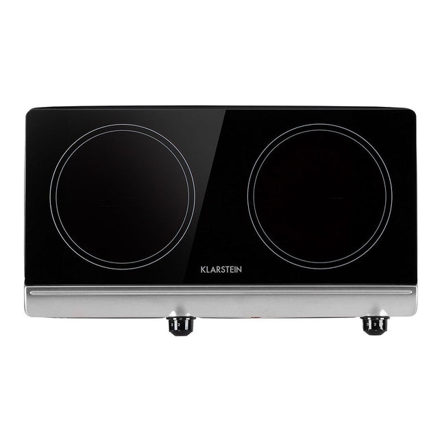 Domino vitrocéramique KLARSTEIN Cookbuddy 2 zones 2400W 5 vitesses inox