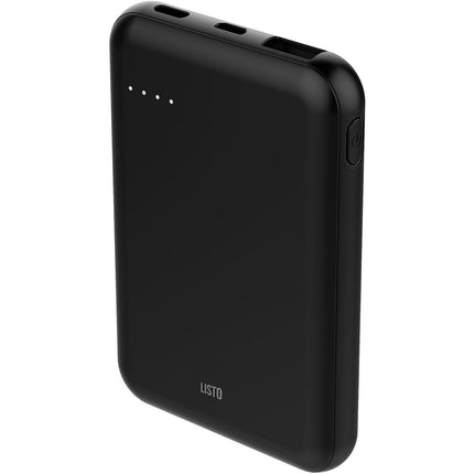 Batterie externe LISTO 5000 mAh USB C noir