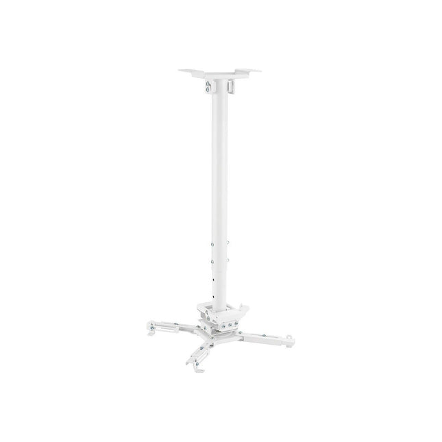 Support vidéoprojecteur KIMEX plafond, hauteur 60-90 cm, blanc