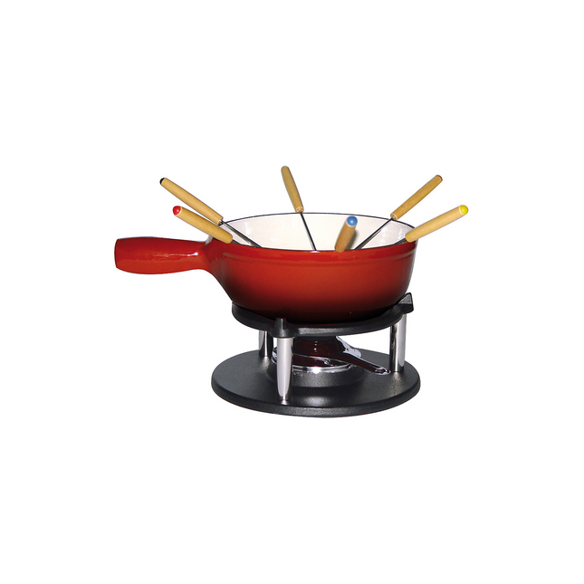 Fondue BAUMALU Savoyarde fonte rouge dégradé 20cm