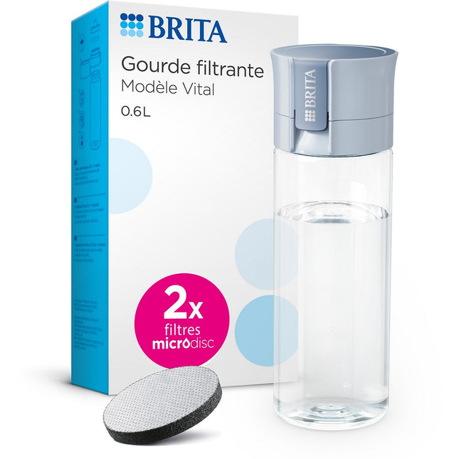 Gourde filtrante BRITA filtrante Vital bleu clair