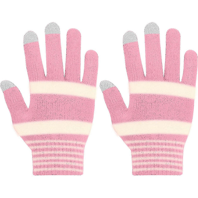 Gants AKASHI Gants d'hiver Femme Écran Tactiles Rose