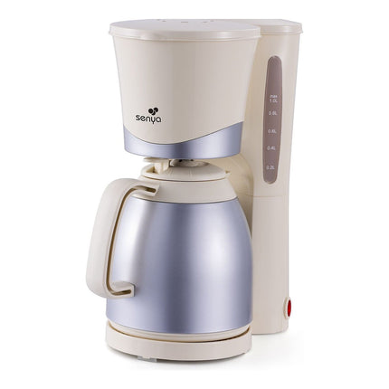 Cafetière filtre SENYA Simple Coffee - Isotherme - Crème