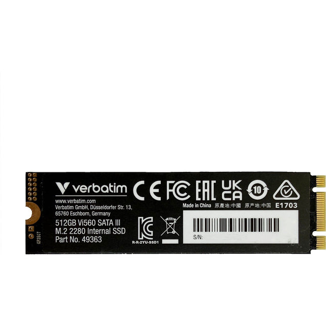 Disque dur SSD interne VERBATIM Disque interne SSD M.2 Verbatim 512Go