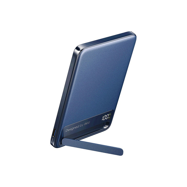 Batterie externe INIU 5000 mAh magnet Qi2 MagPro slim bleu