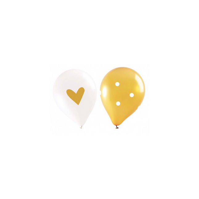 Ballon anniversaire SCRAPCOOKING x6 AO gold