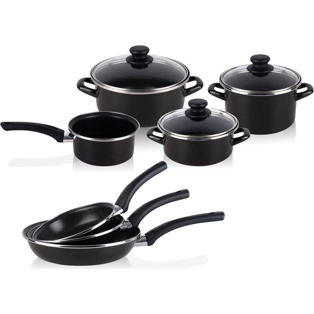 Batterie de cuisine MAGEFESA Kenia 7 pièces, Jeu 3 poêles,Induction