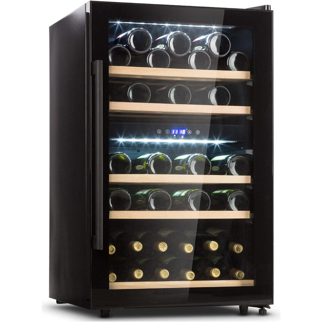 Cave à vin polyvalente KLARSTEIN Barossa 40 Duo 41 bouteilles LED