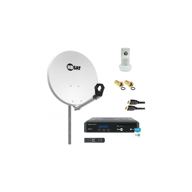 Antenne parabolique HDSAT Pack Hdsat Parabole Satellite Acier 60cm