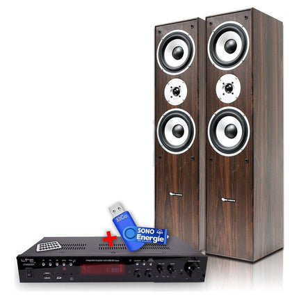 Pack enceinte Home Cinéma EVIDENCE ACOUSTICS Pack Hifi / Home-Cinéma WH amplificateur