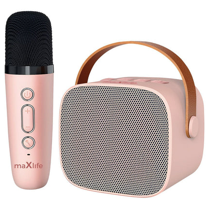 Enceinte PC MAXLIFE Enceinte Bluetooth + Micro Sans Fil Rose