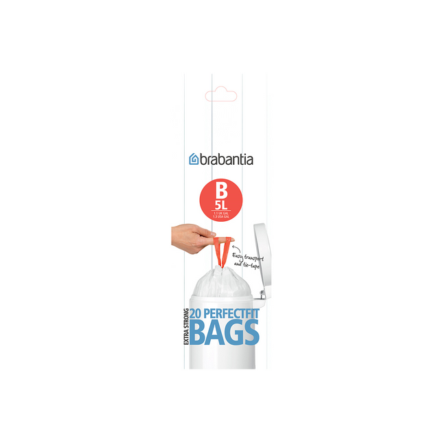 Sac poubelle BRABANTIA 5L - 20 sacs - B