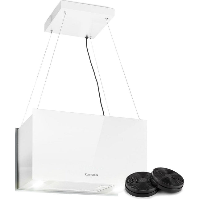 Hotte décorative îlot KLARSTEIN Kronleuchter îlot 60cm 590m³/h LED blanc