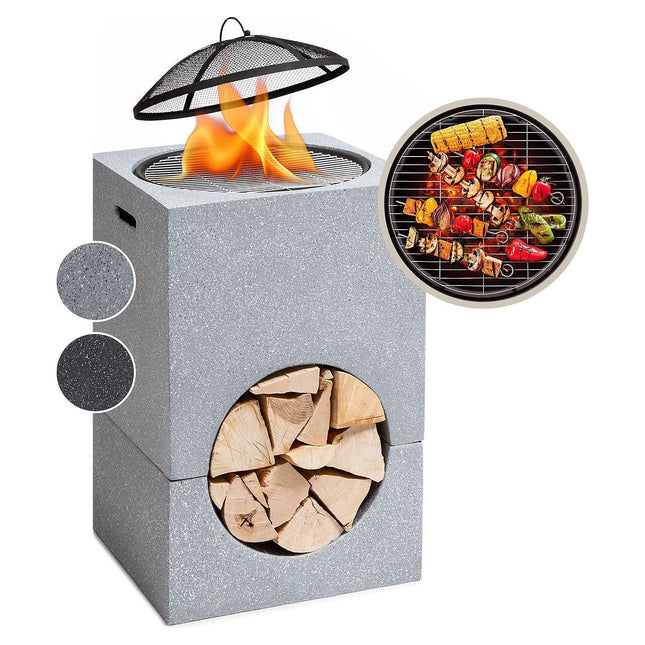 Brasero BLUMFELDT Monolith - Gris clair