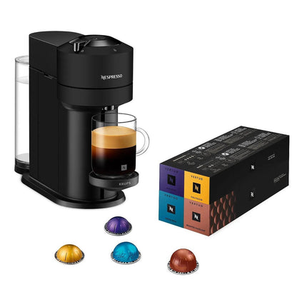 Nespresso KRUPS Vertuo Next Nespresso Noir Mat et 52 cap
