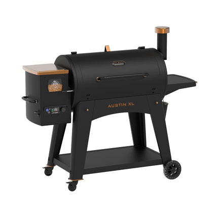 Barbecue pellet PITBOSS ONYX AUSTIN, sur chariot,de 82 à 260 °, surface de cuisson 90 x 50 cm