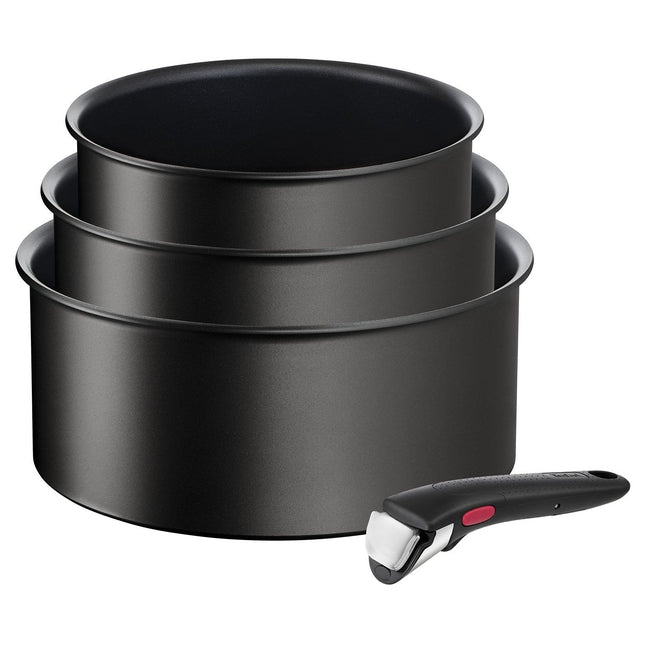 Batterie de cuisine TEFAL Ingenio Eco Resist 3 casseroles+poignée