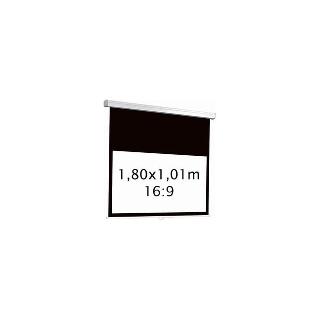 Ecran de projection KIMEX manuel 1,80 x 1,01 m- Format 16:9