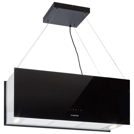 Hotte décorative îlot KLARSTEIN Kronleuchter XL îlot 90cm 590m³/h noir