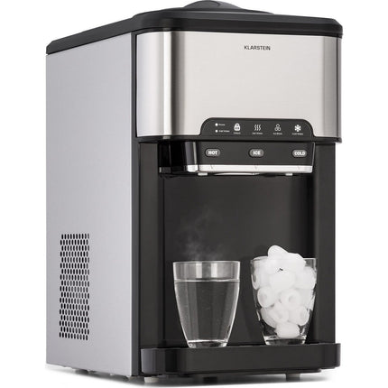 Machine à glaçons KLARSTEIN Aqueous 3en1 20kg/24h 2,5 litres inox