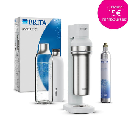 Machine à soda BRITA sodatrio blanche