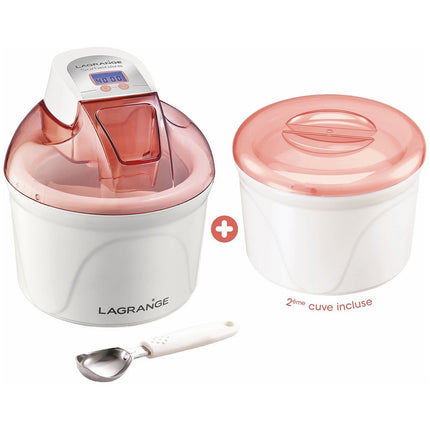 Sorbetière LAGRANGE Pomelo + 2ème cuve et cuillère glace