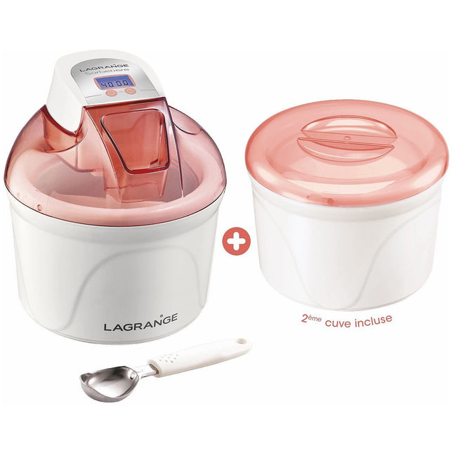 Sorbetière LAGRANGE Pomelo + 2ème cuve et cuillère glace