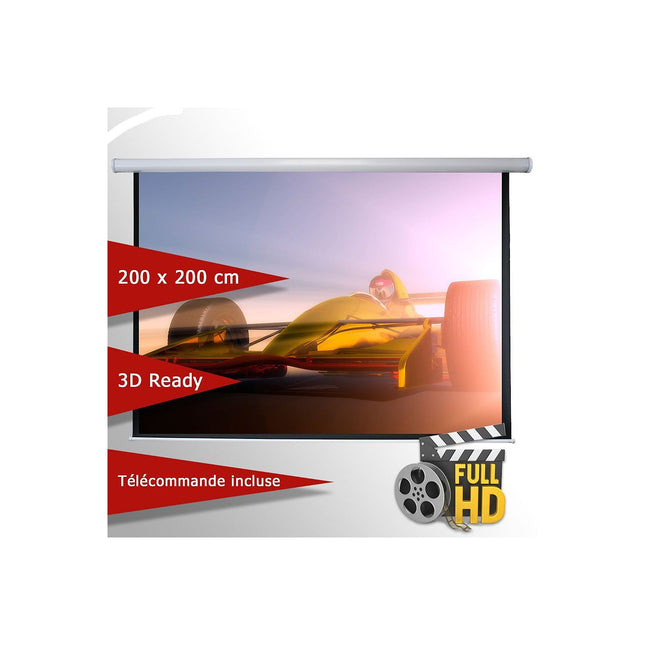 Ecran de projection CELEXON motorisé 200 x 200 cm
