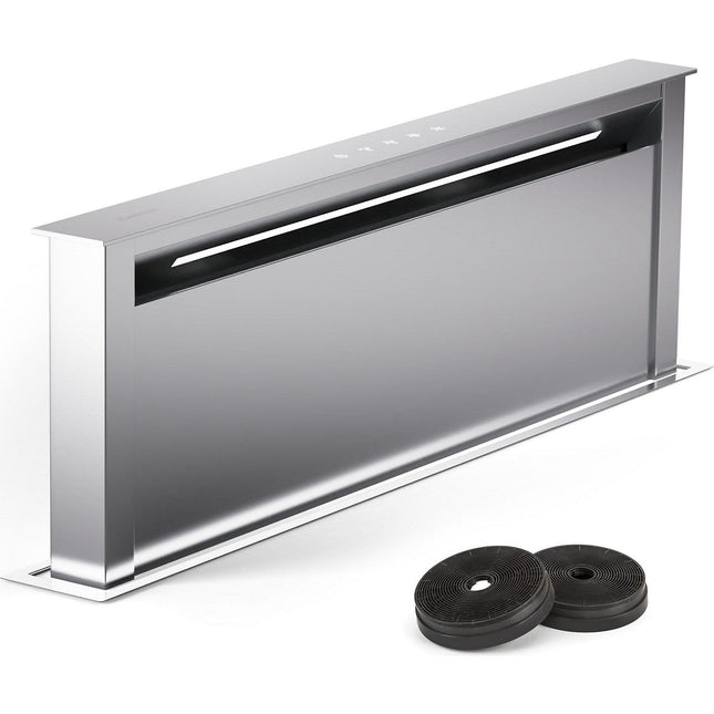 Hotte escamotable KLARSTEIN Royal Flush Eco 90cm 604m³/h A++ inox