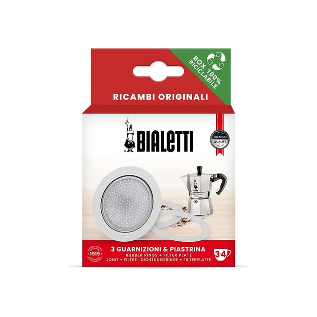 Joint BIALETTI x 3 + 1 filtre 3/4 tasses