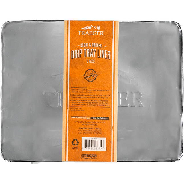 Plaque récupérateur de graisses TRAEGER 5 PLAQUES ALU POUR RANGER