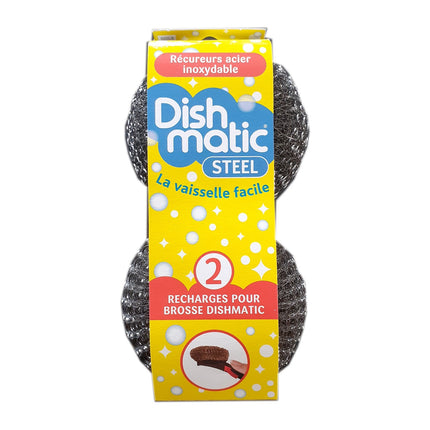 Eponge DISHMATIC x2 recureur inox